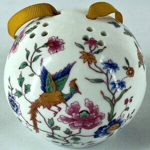 Vintage Hammersley Bone China Bird Of Paradise Pomander Ball Diffuser